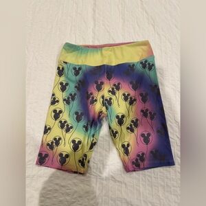 Disney Park bike shorts with Mikey Mouse balloon design size Small